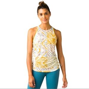 New Prana Amata Women’s Tank Top in Soft White Tile Medium